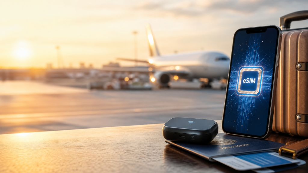 旅行・出張中のネット環境確保ガイド2026｜eSIM・WiFiレンタルの使い分け