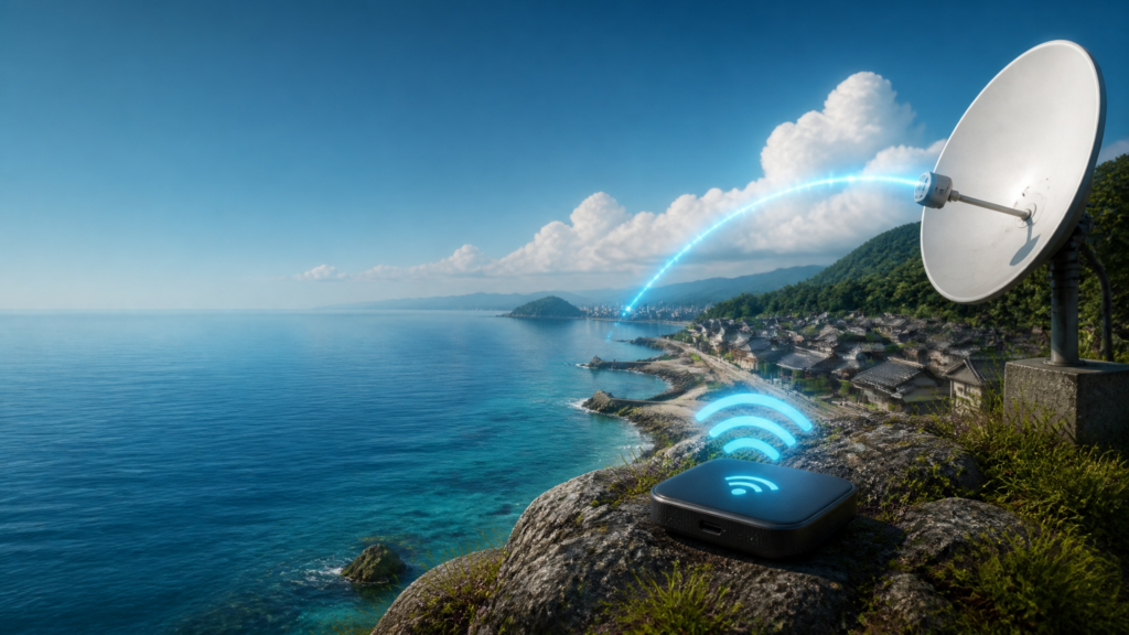 島しょ部・離島のインターネット事情2026｜衛星・LTE・WiMAXで圏外を解決